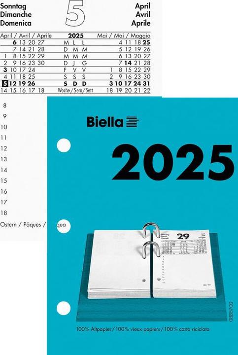 Produktbild Biella Umlegeblock (8 x 11 cm, Deutsch, Englisch, Italienisch, Französisch)