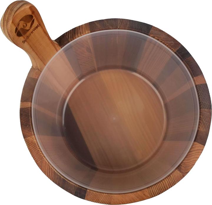 Image du produit SudoreWell Seau pour sauna, set de seaux en cèdre rouge 4,0L
