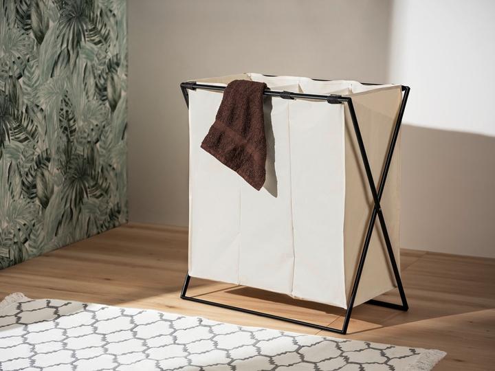 Image du produit Wenko Collecteur de linge Mod. Trio XL Beige avec trois compartiments