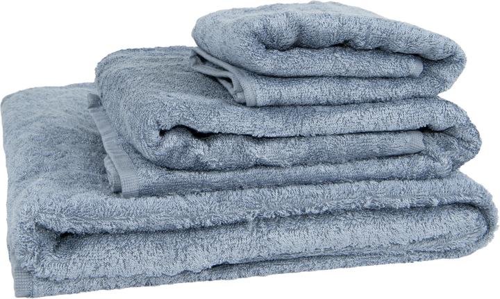 Actual product image Casativo Hand & bath towel set LE BETULLE, 70% wood fibers, dove blue, 3 pieces (40 x 60 cm, 60 x 100 cm)