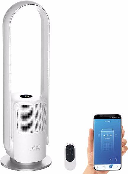 Produktbild Sichler Rotorloser 360°-Ventilator mit WLAN, App, Sprachsteuerung, Timer, 35 W