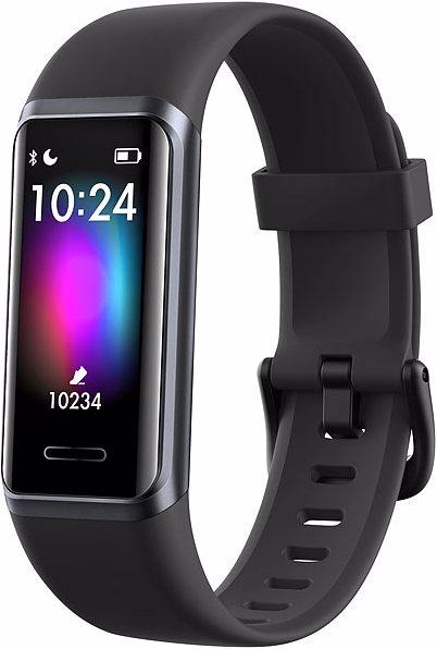 Produktbild Newgen medicals Fitness-Armband mit Touchdisplay, Herzfrequenz, SpO2, App, IP68