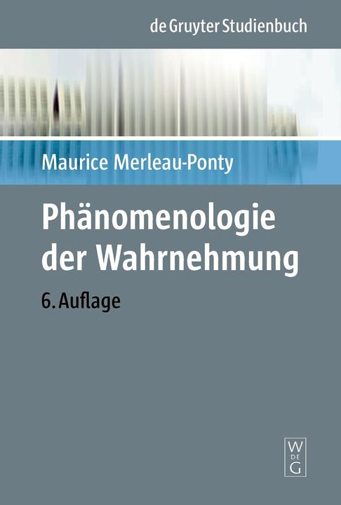 Actual product image Phänomenologie der Wahrnehmung (German, Maurice Merleau-Ponty, Rudolf Boehm, 1976)