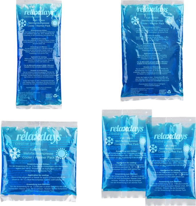 Relaxdays Cooling pad set (10 x, 2540 g)