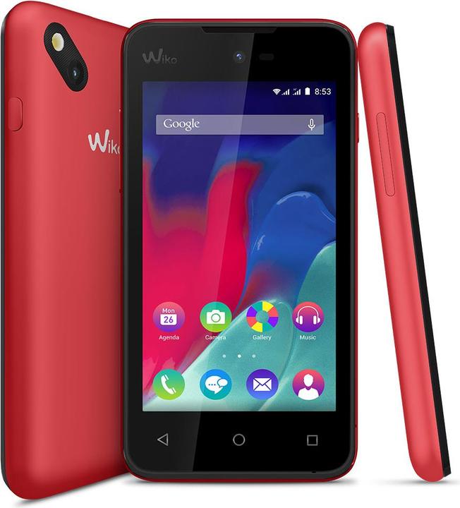 Wiko Sunset 2 (4 GB, Red, 4", Dual SIM, 2 Mpx, 3G)