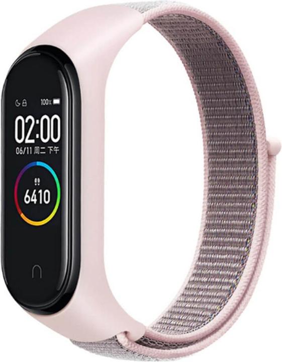 Produktbild Cover-Discount Xiaomi Mi Band - Nylon Armband Klettverschluss rosa (Nylon)