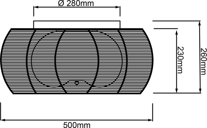 Immagine prodotto Brilliant Relax 2xE27 DE Plafoniera 50cm (E27)