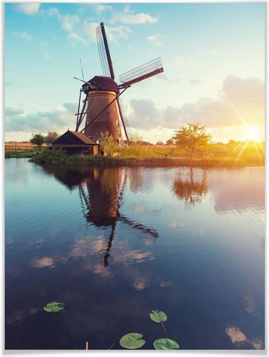 Produktbild Trenddeko Holländische Windmühle (100 x 120 cm)