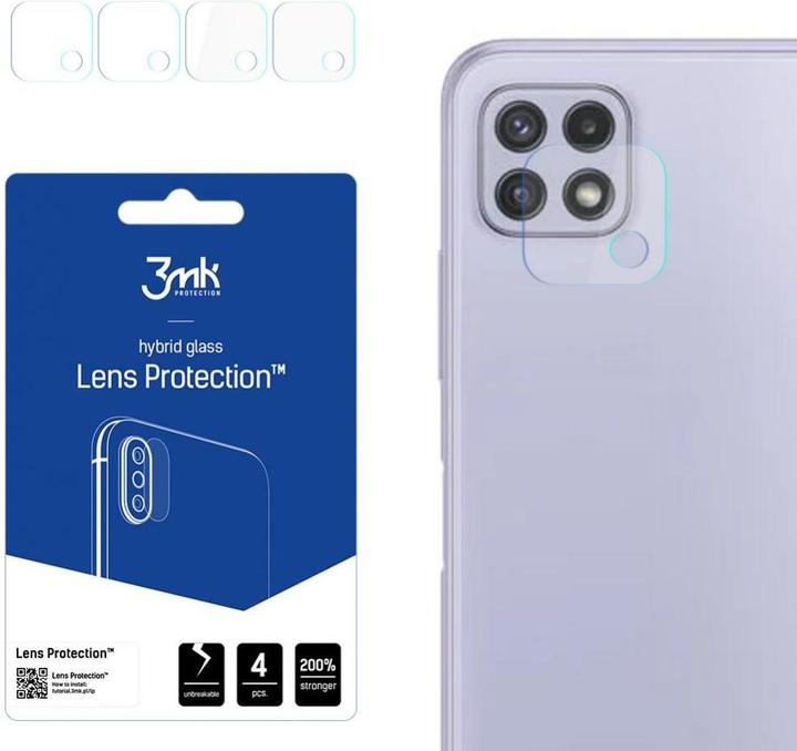 Actual product image 3MK Camera protection glass, camera glass (1 Piece, Samsung Galaxy A22 5G)