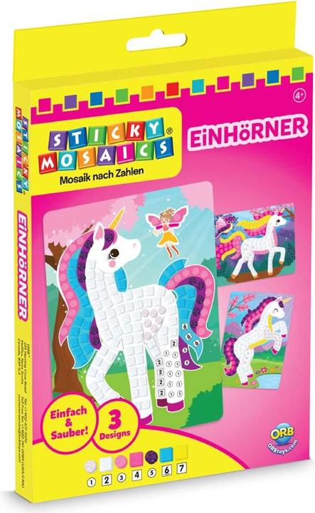 Image du produit Invento Sticky Mosaic Travel Pack Licornes 3 motifs