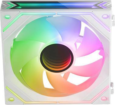 Produktbild Mars Gaming Ventilateur Boitier Mf-Linkfinity RGB 12cm (Blanc) (120 mm, 1 x)