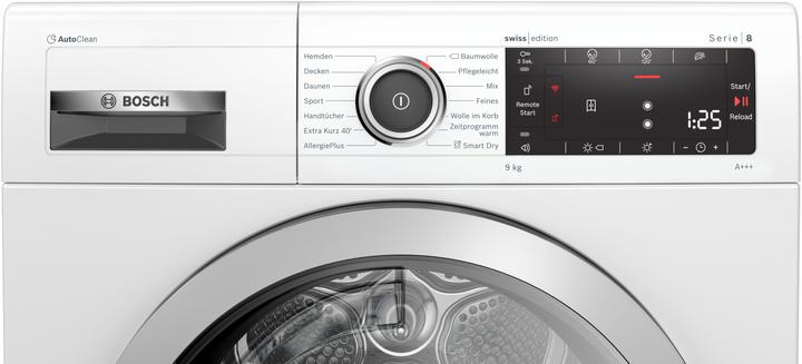 Actual product image Bosch Hausgeräte Serie8 WTXH7M50CH (9 kg, Right, CH plug)