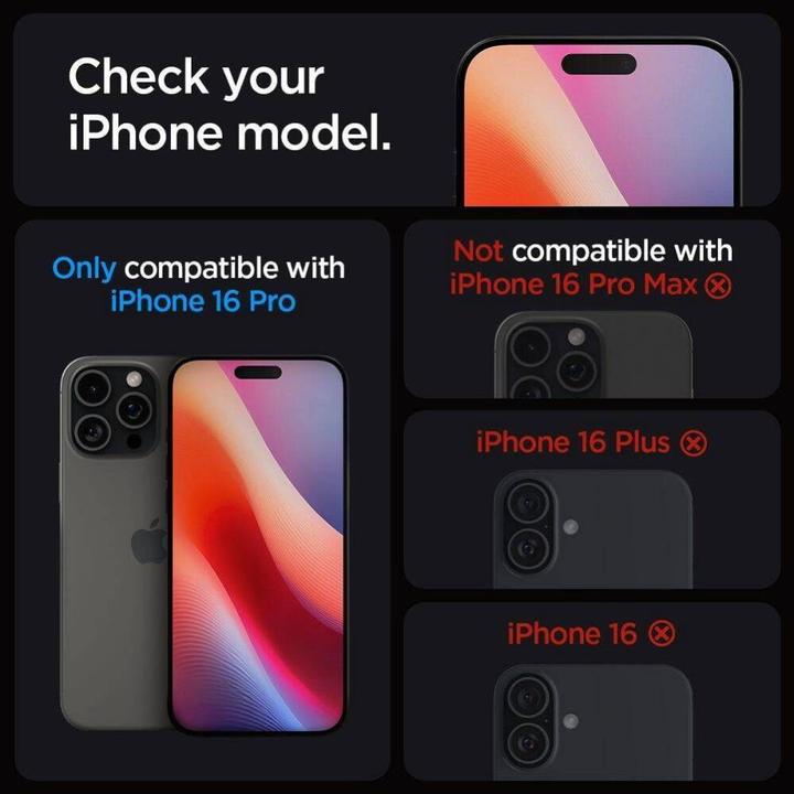 Produktbild Spigen Glas (2 Stück, Apple iPhone 16 Pro)