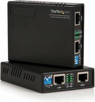 Produktbild StarTech Ethernet Extender Kit VDSL2 - LAN Network Extender 10/100 Mbits/s bis zu 1 km (Extender)