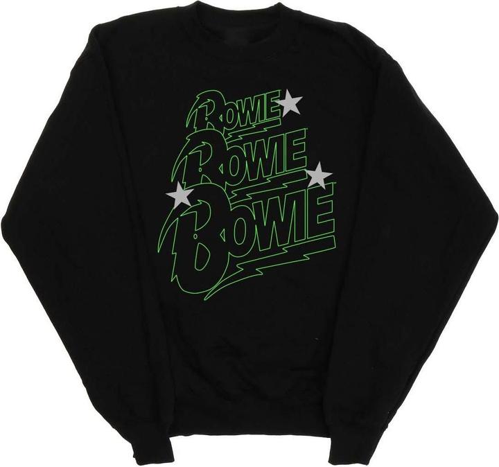 Immagine prodotto David Bowie Multiple Neon Logo Felpa Ragazzi (152, 158)