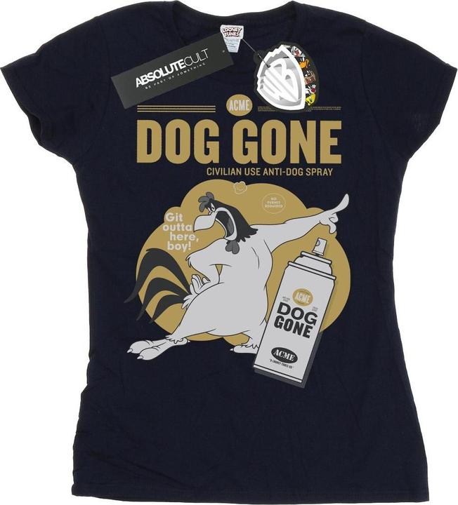 Actual product image Looney Tunes Womens/Ladies Foghorn Leghorn Dog Gone Cotton T-Shirt (L)