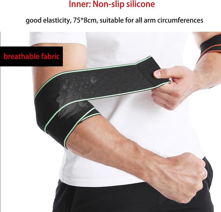 Produktbild König Design Ellenbogenbandage Klettverschluss Bandage Tennisarm Golferarm Armbandage 75 cm