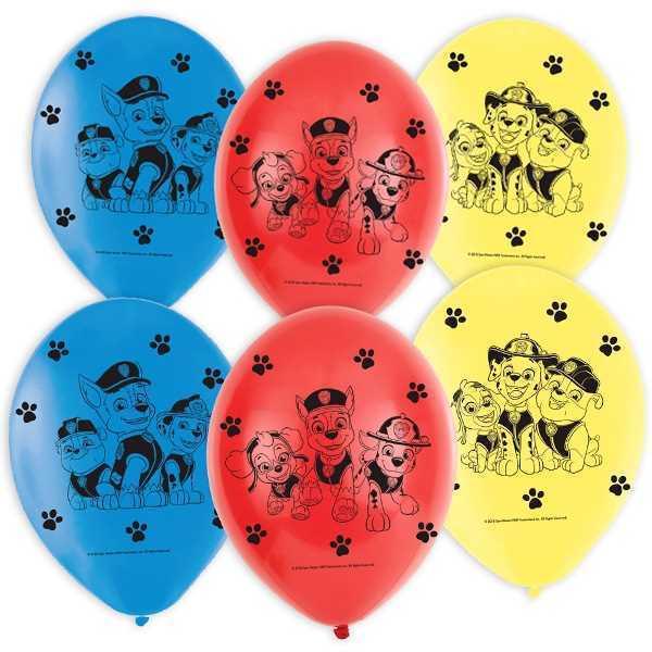 Actual product image Paw Patrol Balloons (6 x)