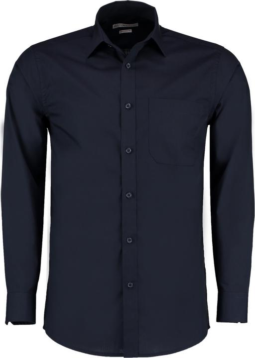 Kustom Kit Langarm Poplin Shirt
