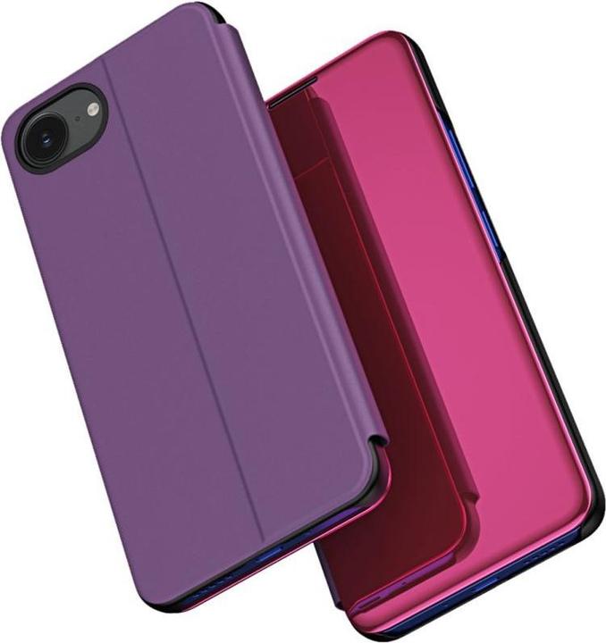 Immagine prodotto Hurtel Back panel cover Clear View Case for iPhone 16e Flip Cover - Pink (Apple iPhone 16e)