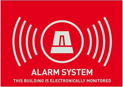 Abus Warnaufkleber (UK) Alarm 148 x 105 mm