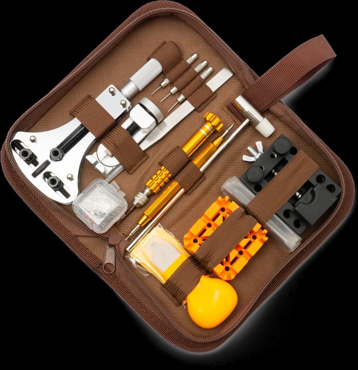 Werkstein Universal Uhrenwerkzeug-Set – Reparatur-Kit mit Pinzette, Gliederentferner & Schraubendreher