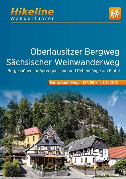 Image du produit Wanderführer Oberlausitzer Bergweg • Sächsischer Weinwanderweg (Allemand, Maison d'édition Esterbauer, 2024)