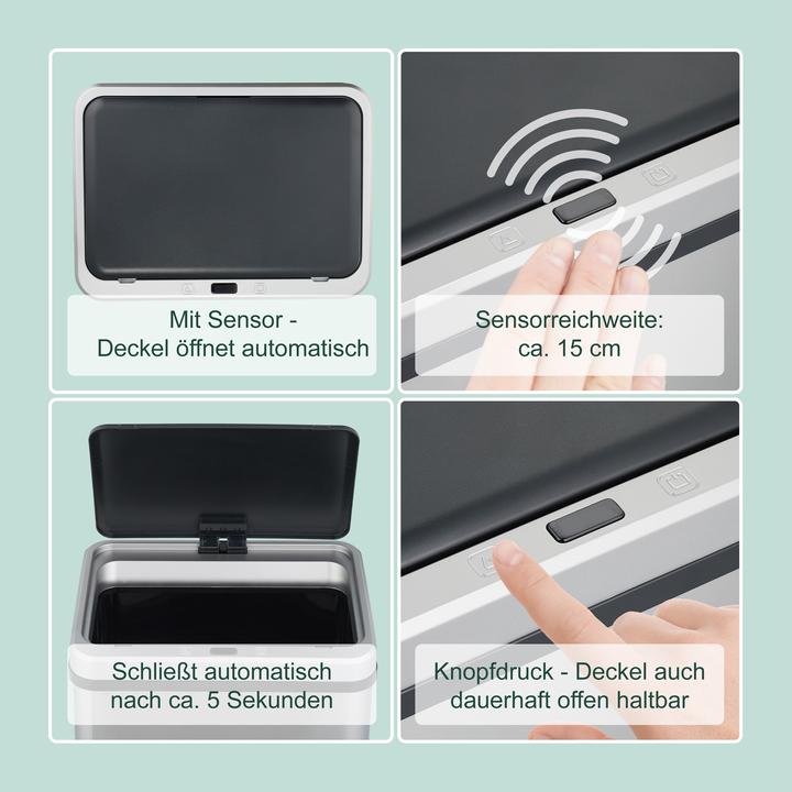 Actual product image Relaxdays Sensor bin (60 l)