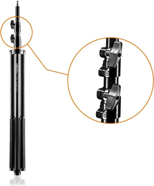 Produktbild Walimex Teleskop Hintergrundsystem 1.2 - 3m (120 cm, 256 cm)