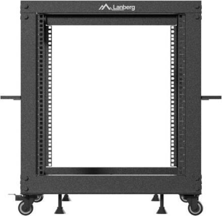 Actual product image Lanberg OPEN RACK 19 12U 600X600-1100 REGULOWANY CZARNY (19 inch rack)