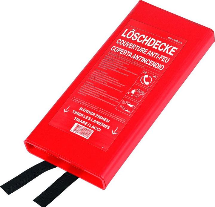 - Couverture incendie 1.2 x1.8 m en fibre de verre