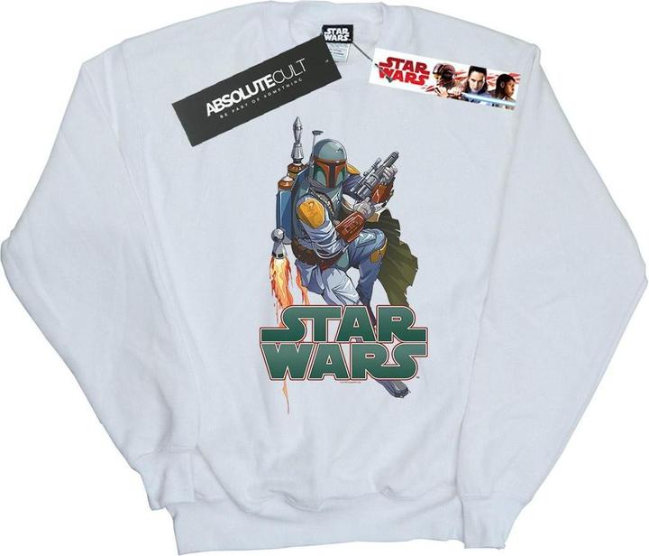 Actual product image Star Wars Mens Boba Fett Fired Up Sweatshirt (M)