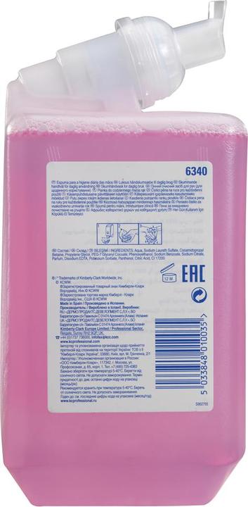 Actual product image Kimberly-Clark KLEENEX Luxurious Foaming Soap (refill, 1000 ml)