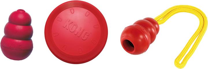 Immagine prodotto KONG Set di 3 Classic, Classic con corda e flyer