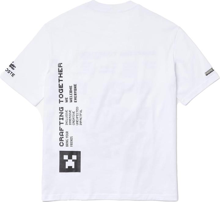 Actual product image Lacoste Mens Minecraft Organic Cotton T-Shirt (S)