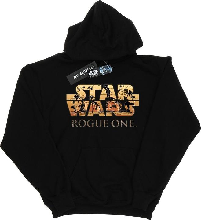 Star Wars Rogue One Logo Scene Kapuzenpullover (S)