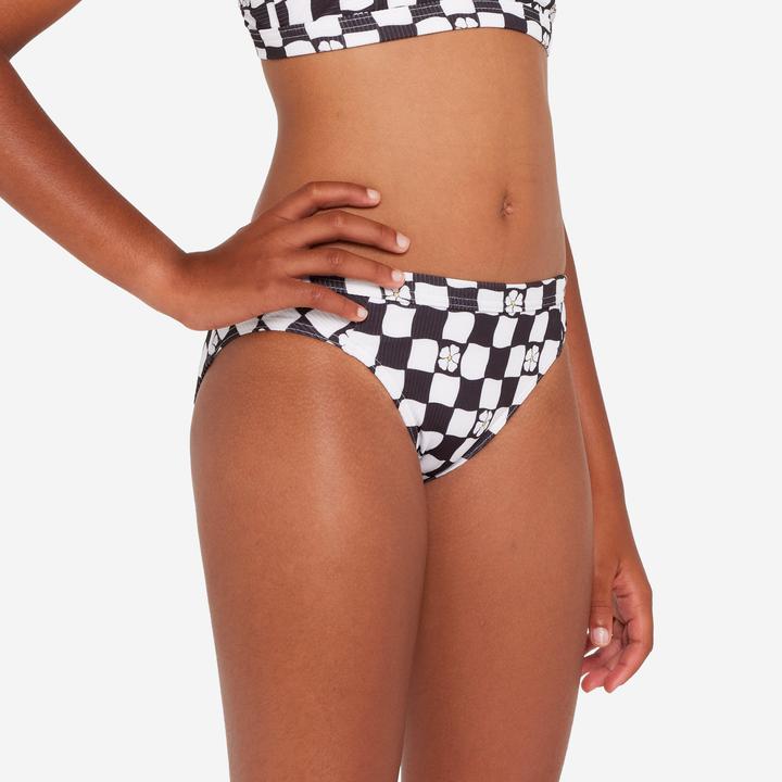 Actual product image Olaian Bikini-Hose Surfen Mädchen Alma Hao schwarz/weiss (14, 15, 16)