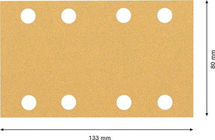 Actual product image Bosch Professional Zubehör Accessories 2608901662 Sanding paper for orbital sander grit 80 (L (80)