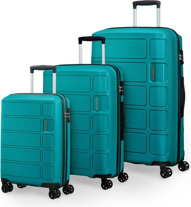 American Tourister summer splash 4 Rollen Kofferset 3-teilig (199.50 l, XL (ab 115l))