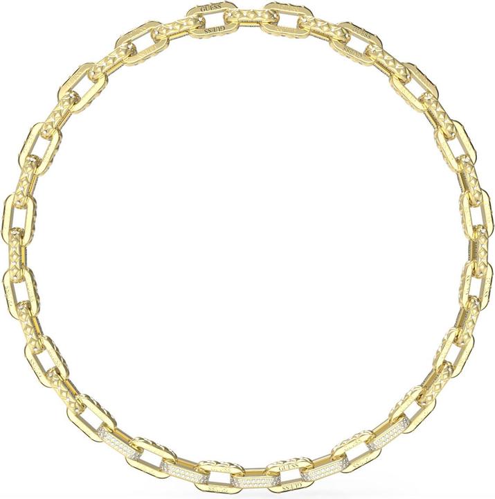 Guess MATELASSE & PAVE LINK CHAIN NK Halskette (Edelstahl)