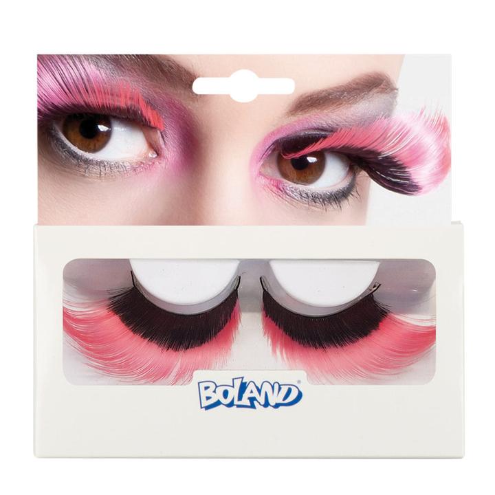 Actual product image Boland Flamboyant black/pink eyelashes (Artificial eyelashes)