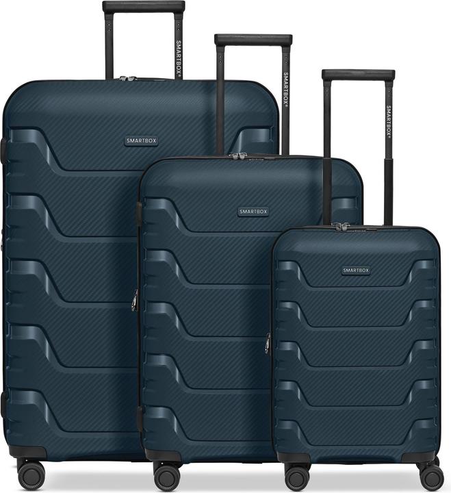 Immagine prodotto Smartbox Edition 01 4 Rollen Kofferset 3-teilig mit Dehnfalte (233 l, XL (da 115l))