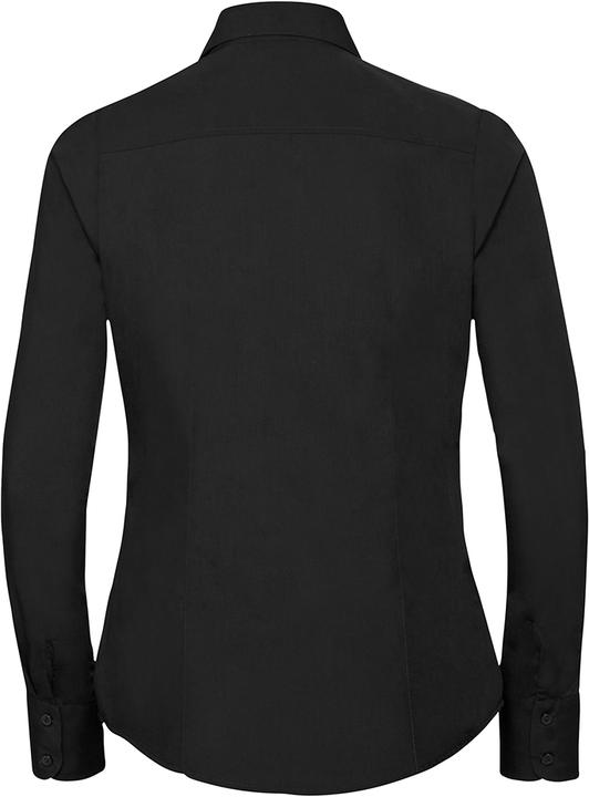 Produktbild Russell Collection Popelin Bluse Hemd Langarm pflegeleicht tailliert (L)