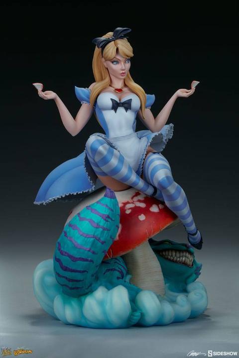 Actual product image Sideshow Fairytale Fantasies Collection "Alice in Wonderland" Statue