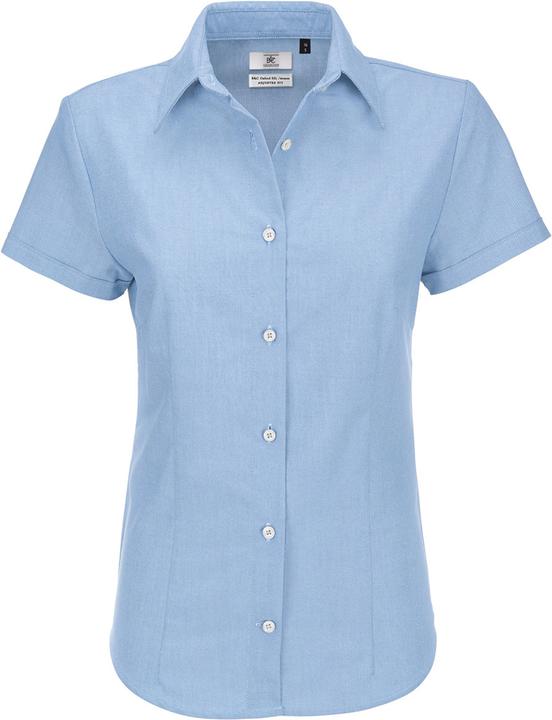 B&C Oxford Bluse kurzarm