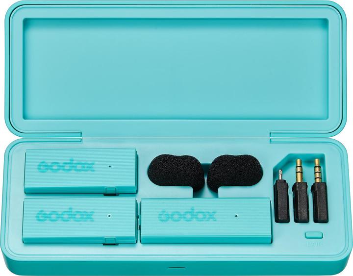 Image du produit Godox MoveLink Mini Lightning Kit 2 2,4 GHz 1 récepteur et 2 émetteurs roses (Nouveauté)