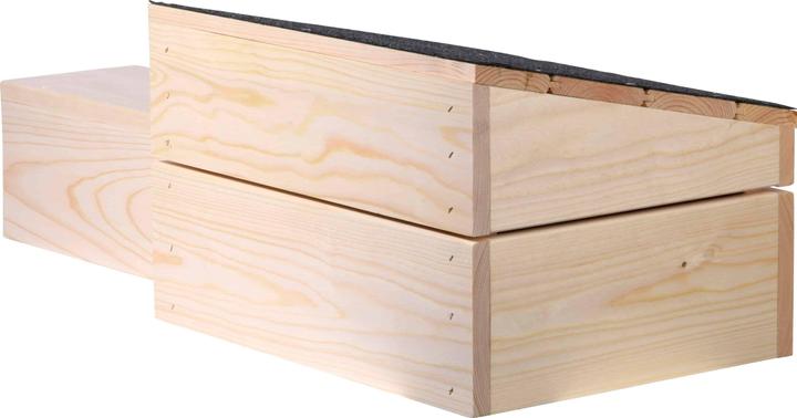 Dobar Hedgehog house with black bitumen roof 74.5 x 29 x 24 cm