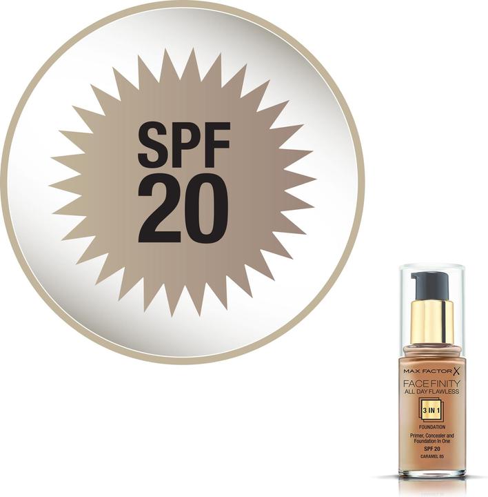 Produktbild Max Factor FACEFINITY ALL DAY FLAWLESS 3 IN 1 foundation #85-caramel (Caramel)