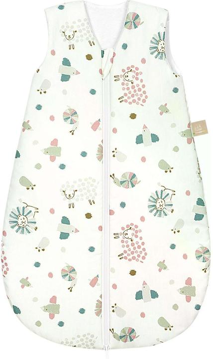 Actual product image Odenwälder Baby winter sleeping bag padded Wildlife Green size 90 (90 cm)
