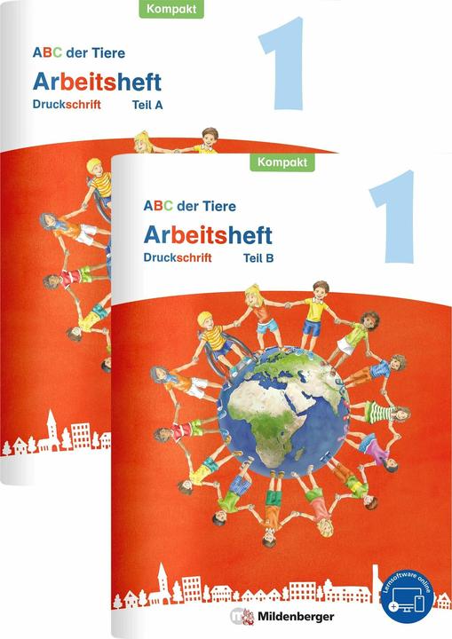 Actual product image ABC der Tiere 1 Neubearbeitung - Arbeitsheft Druckschrift Kompakt, Teil A und B (German, Mareike Hahn, Kerstin Mrowka-Nienstedt, Klaus Kuhn, 2023)
